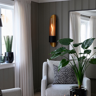 Tenderflame Cyclonflame væg pejs guld 800 ml