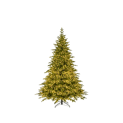 Kunstigt juletræ med LED H 210 cm