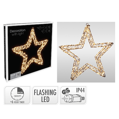 Lysstjerne med 800 LED 36 x 36 cm