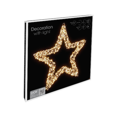 Lysstjerne med 1200 LED 56 x 56 cm