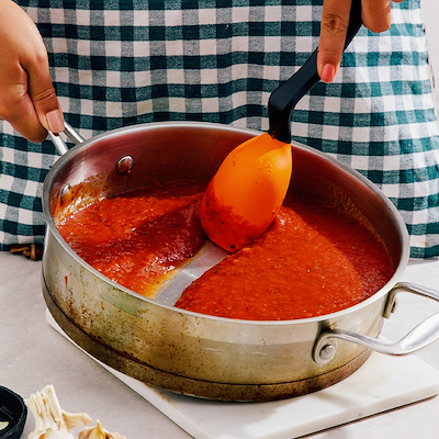 Dreamfarm Suppon fleksibel grydeske sort