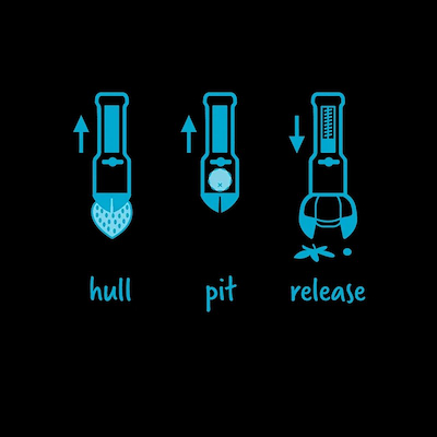 Dreamfarm Hullapit Berry udstener 3-i-1 redskab