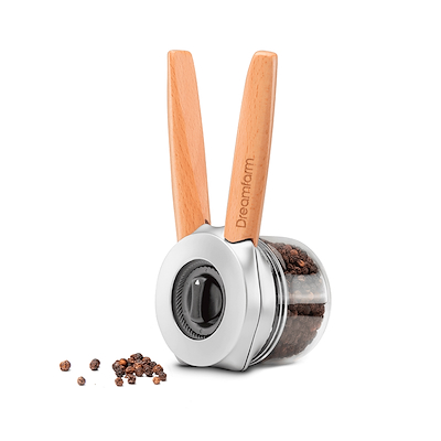 Dreamfarm Ortwo krydderikværn zink/bøg H7 cm