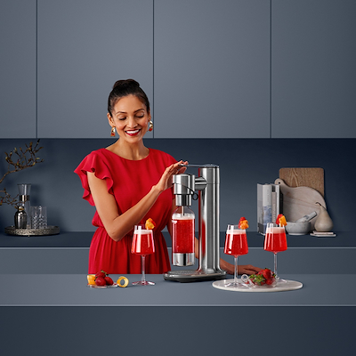 Sage the Infizz fusion soda maker børstet stål