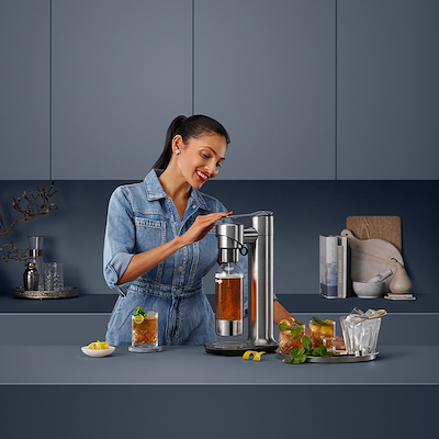 Sage the Infizz fusion soda maker børstet stål