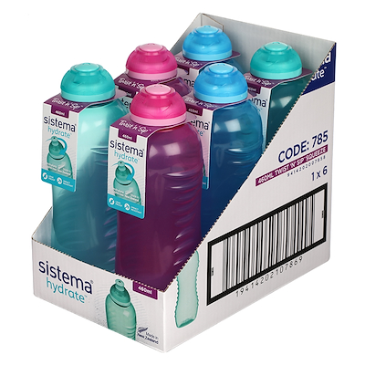 Sistema Twist n' sip drikkedunk 460 ml - assorterede farver