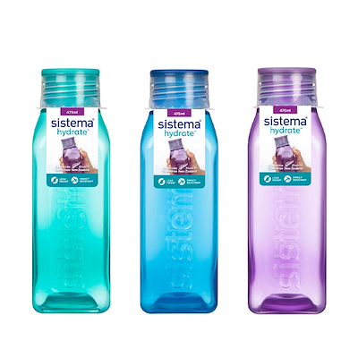 Sistema Square drikkedunk 475 ml assorteret