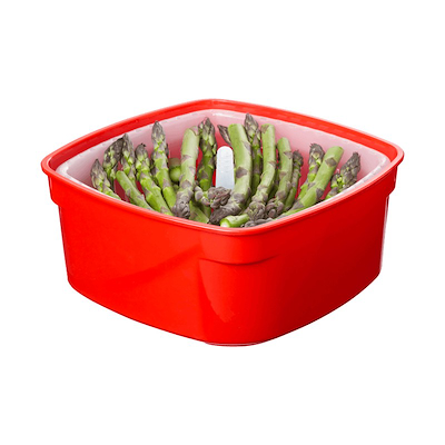 Sistema Microwave medium steamer / damper til mikroovn 2,4 liter rød