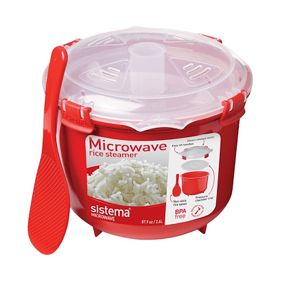 Sistema Microwave riskoger til mikroovn 2,6 liter rød