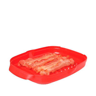 Sistema Microwave easy bacon til mikroovn rød