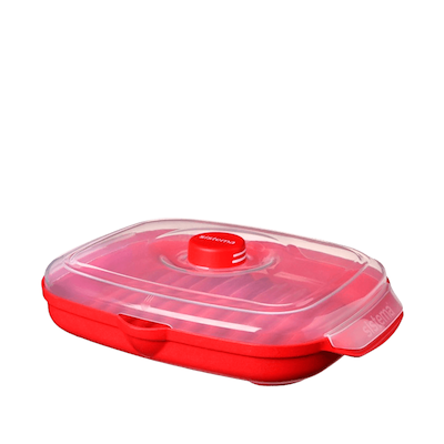 Sistema Microwave easy bacon til mikroovn rød