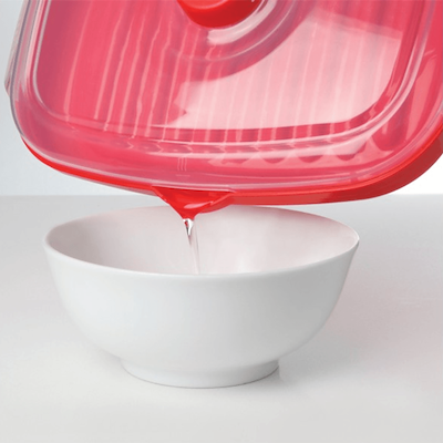 Sistema Microwave easy bacon til mikroovn rød