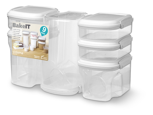 Sistema opbevaringsbokse bake-it 9 dele