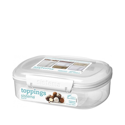 Sistema Bake It opbevaringsboks hvid 685 ml