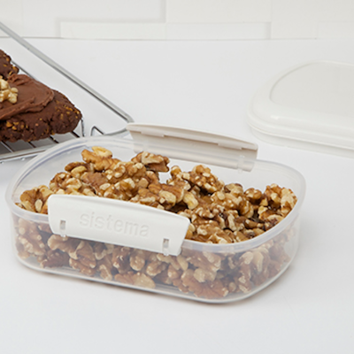 Sistema Bake It opbevaringsboks hvid 685 ml