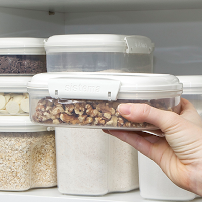 Sistema Bake It opbevaringsboks hvid 685 ml