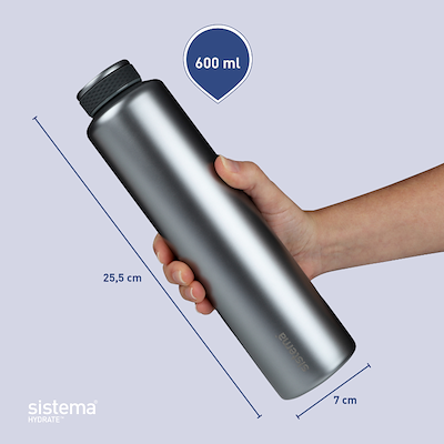 Sistema Stainless Steel termoflaske assorteret 600 ml