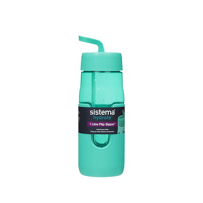 Sistema Flip Sipper drikkeflaske assorteret 1 liter