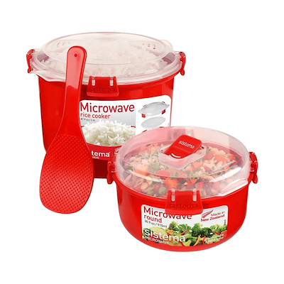 Sistema Microwave mikrobøtte og riskoger til mikroovn rød