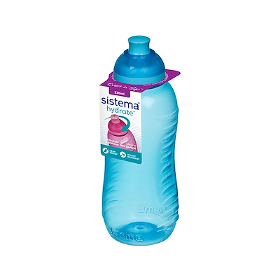 Sistema twist ‘n’ sip drikkedunk blå 330 ml