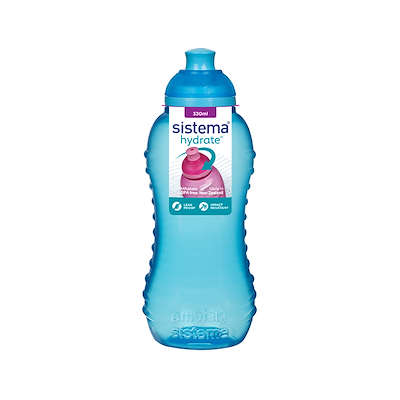 Sistema twist ‘n’ sip drikkedunk blå 330 ml
