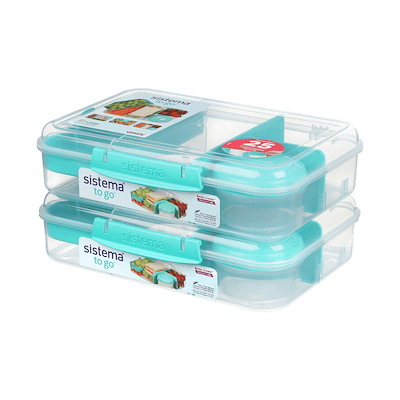 Sistema Bento Create madkasse minty 2 stk. 1,48 liter