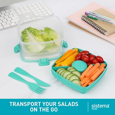 Sistema Salad To Go salatboks 2 stk. 1,1 liter