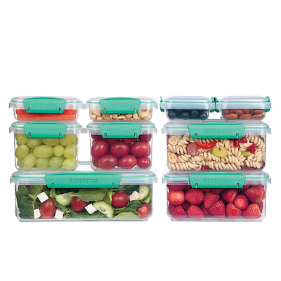 Sistema Klip It opbevaringssæt mint 18 dele