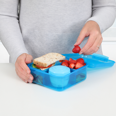 Sistema Bento Cube madkasse blå 1,25 liter
