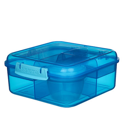 Sistema Bento Cube madkasse blå 1,25 liter