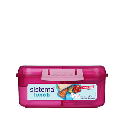 Sistema Bento Cube madkasse pink 1,25 liter
