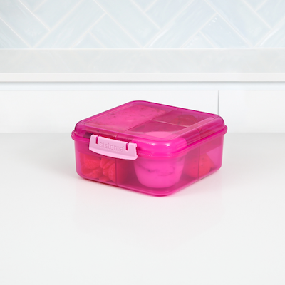 Sistema Bento Cube madkasse pink 1,25 liter