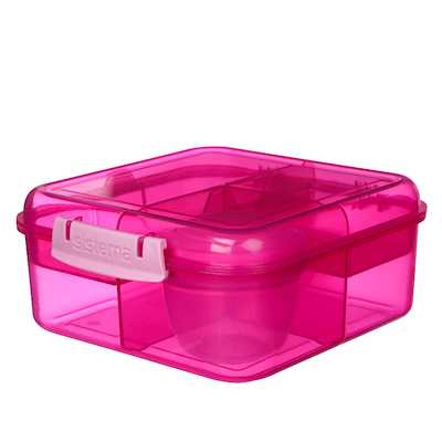 Sistema Bento Cube madkasse pink 1,25 liter