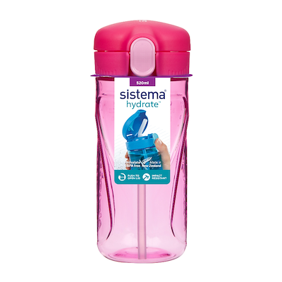 Sistema Quick Flip drikkedunk pink 520 ml