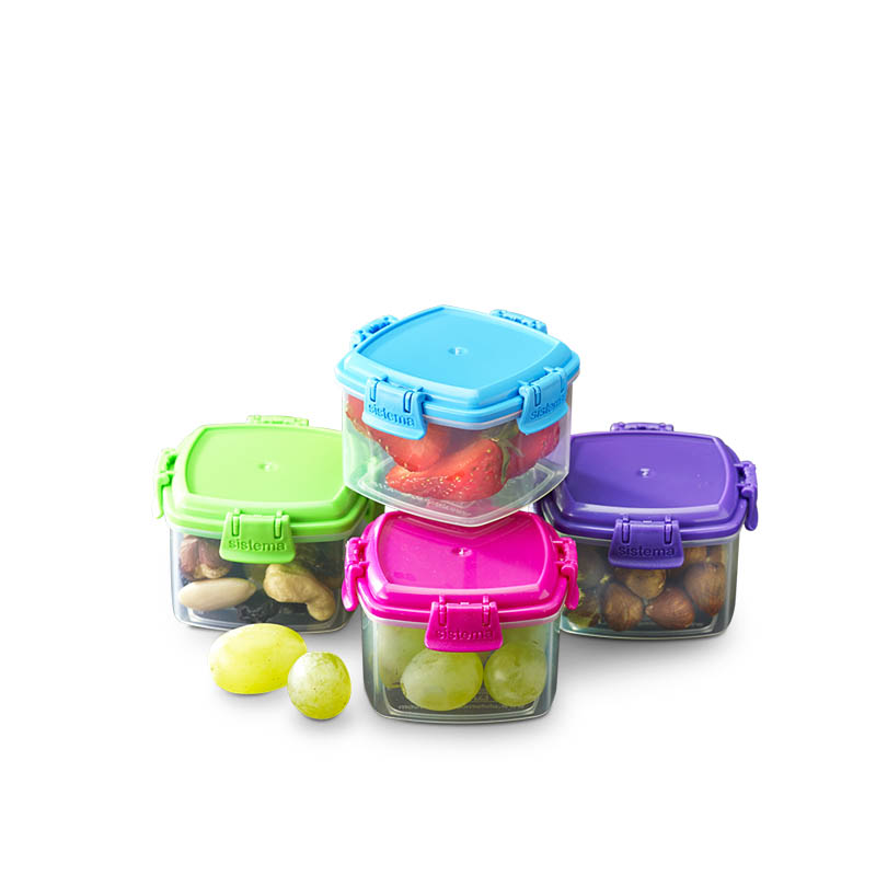 Sistema to Go Mini Knick Knack Pack Containers 4 PC