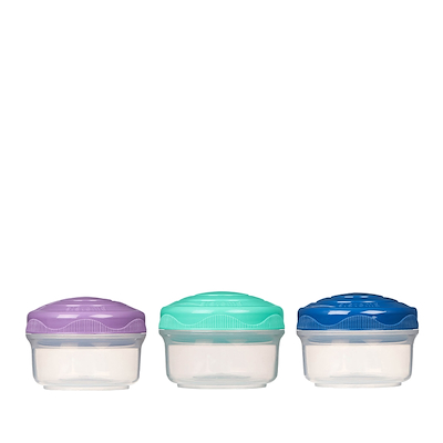Sistema Mini Bites beholdere multifarvet 3 stk.
