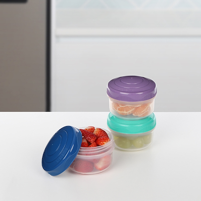 Sistema Mini Bites beholdere multifarvet 3 stk.