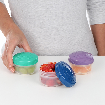 Sistema Mini Bites beholdere multifarvet 3 stk.