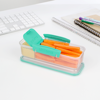 Sistema Snack Attack To Go opbevaringsboks assorteret 410 ml