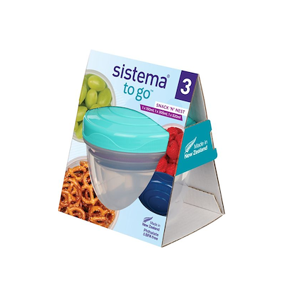 Stack'n'Nest Sistema Stack N Nest opbevaringsbøtte multifarvet 3 stk.