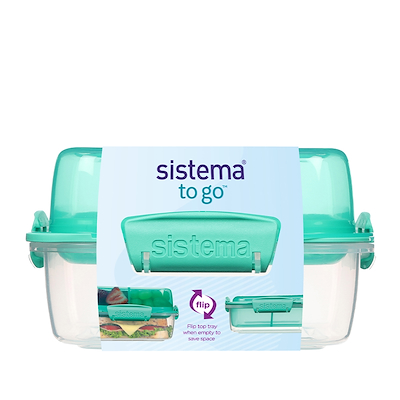 Sistema Lunch Stack Square To Go minty 1,24 Liter