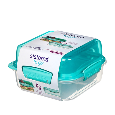 Sistema Lunch Stack Square To Go minty 1,24 Liter