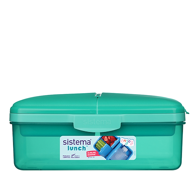 Sistema Slimline Quaddie madkasse 1,5 liter - assorterede farver