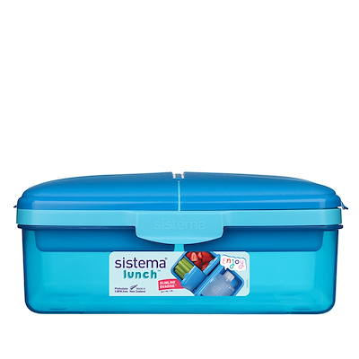 Sistema Slimline Quaddie madkasse 1,5 liter - assorterede farver