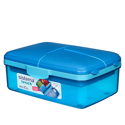 Sistema Slimline Quaddie madkasse 1,5 liter - assorterede farver