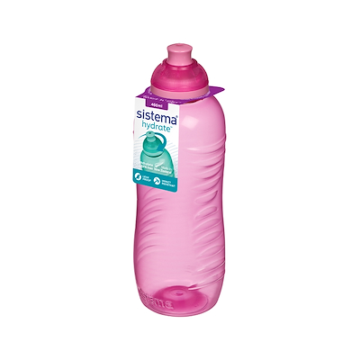 Sistema twist ‘n’ sip drikkedunk pink 460 ml