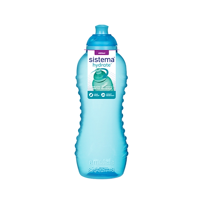 Sistema twist ‘n’ sip drikkedunk blå 460 ml