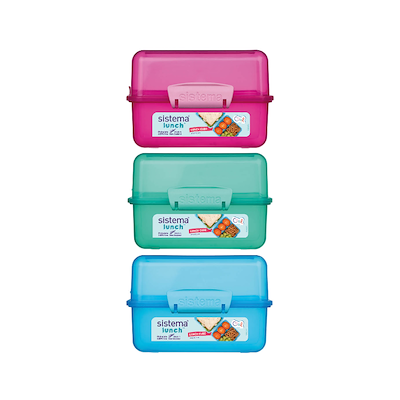 Sistema Lunch Cube madkasse assorteret 1,4 liter