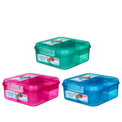 Sistema Bento madkasse 1,25 liter assorteret
