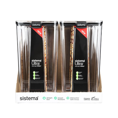 Sistema Tritan Ultra Square opbevaringsboks 4 liter
